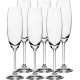 Jogo 6 Taças 220ml Para Champanhe Gastro Em Cristal Ecológico Bohemia